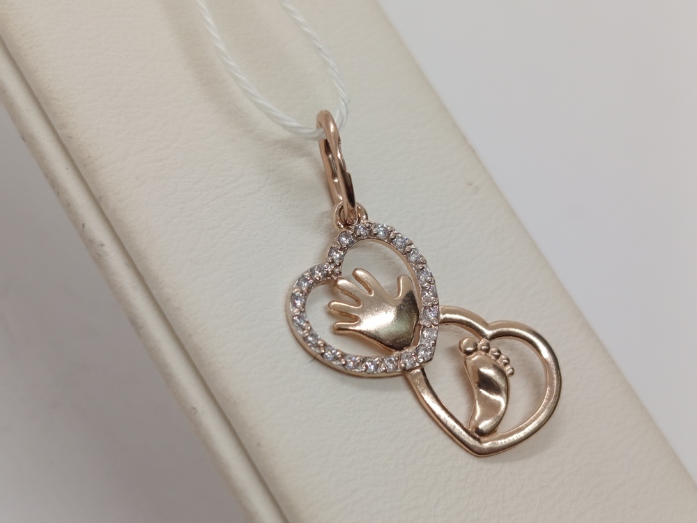 ПОДКМИ585 ПОДВЕСКА С КАМНЯМИ (Au 585)