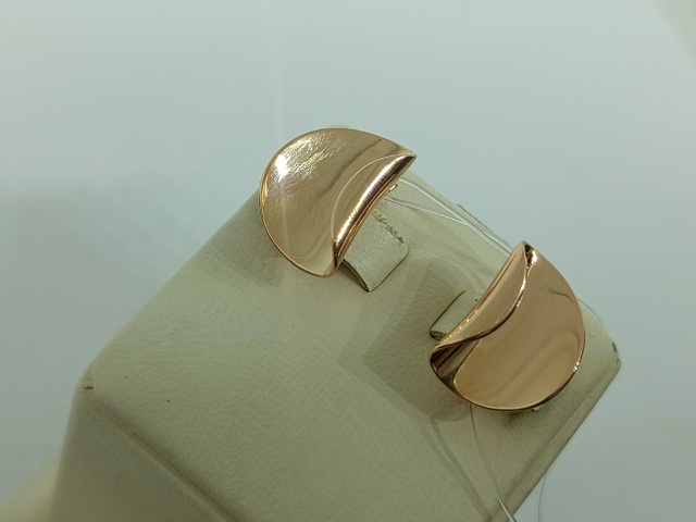 СЕРЬГИ БЕЗ КАМНЯ (Au 585)