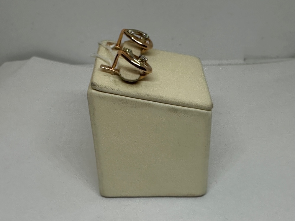 СКМИ585 СЕРЬГИ С КАМНЯМИ (Au 585)