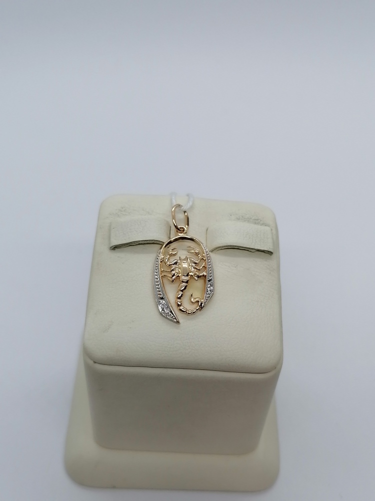 ПОДВЕСКА ЗНАК ЗОДИАКА СКОРПИОН Au 585