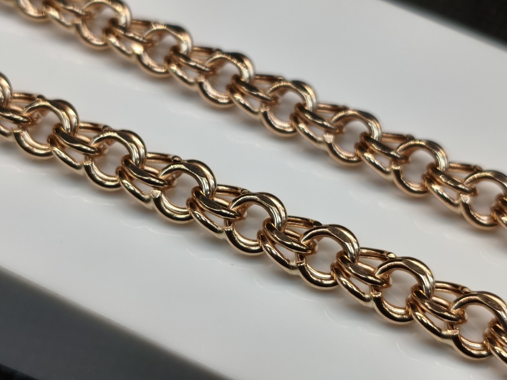 ЦЕПЬ ПУСТОТЕЛАЯ Бисмарк (Au 585)