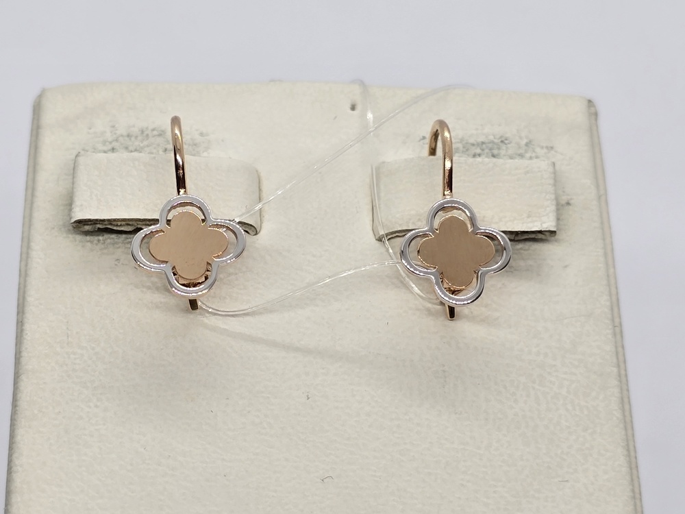 СЕРЬГИ ПЕТЕЛЬКА без камня (Au 585)