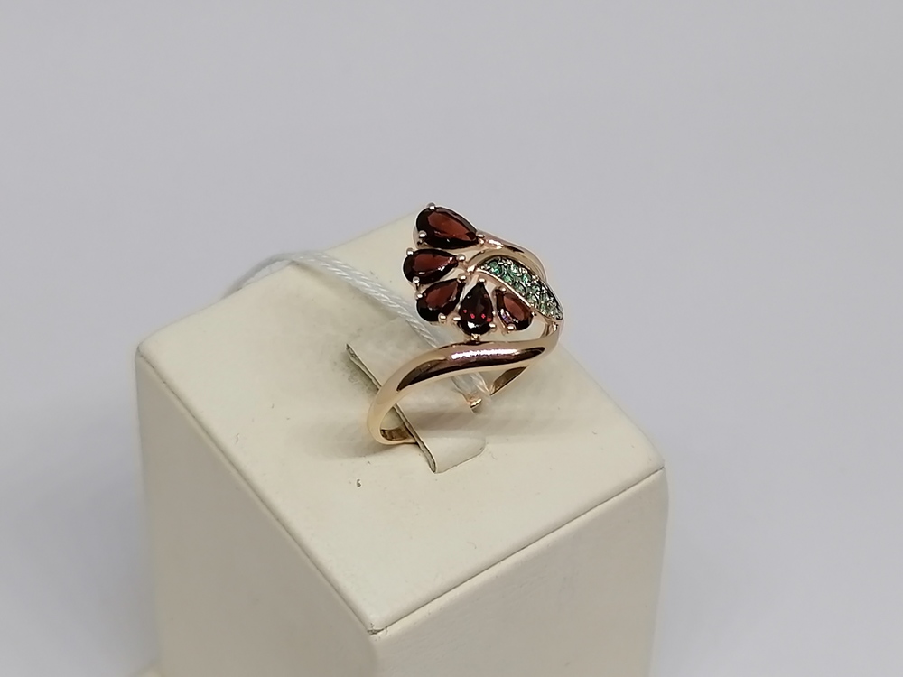 КОЛКМИ585 КОЛЬЦО С КАМНЯМИ (Au 585)