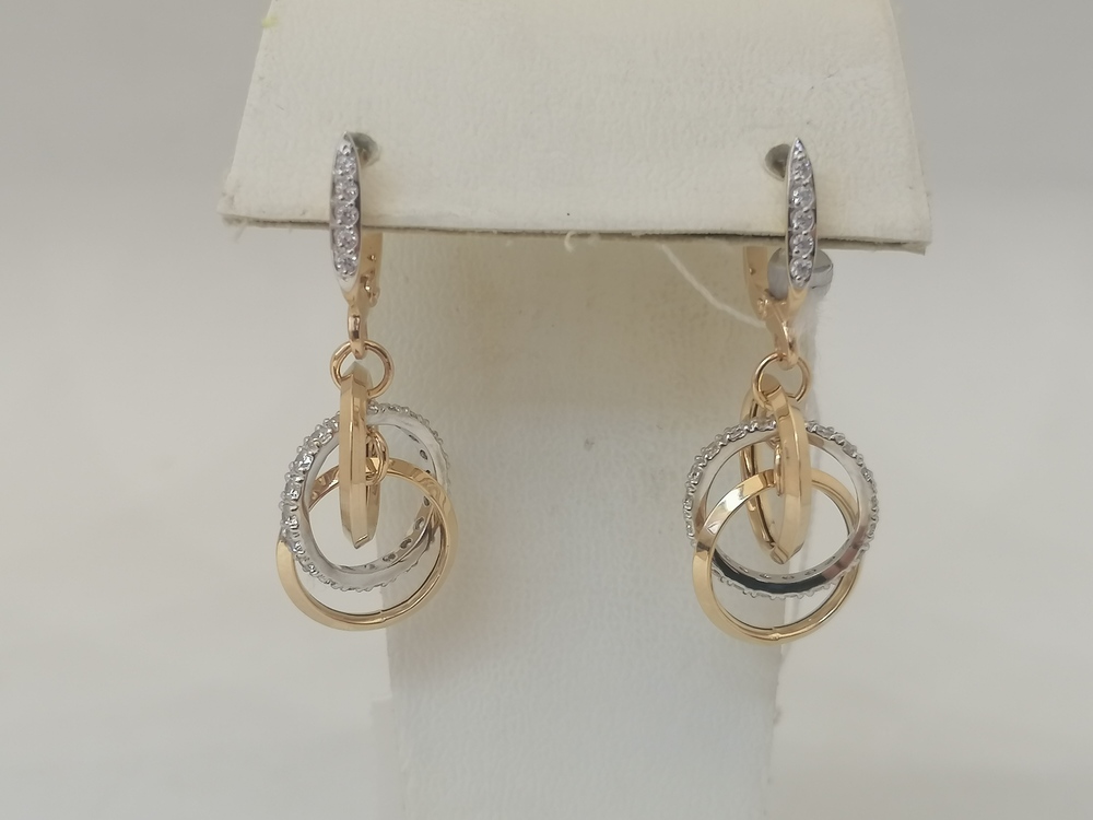 СЕРЬГИ С КАМНЯМИ (Au 585)