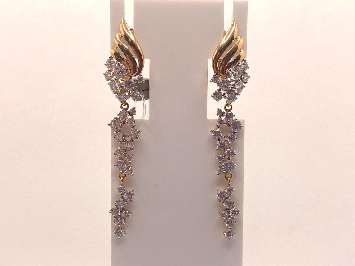 027426 СЕРЬГИ С КАМНЯМИ (Au 585)