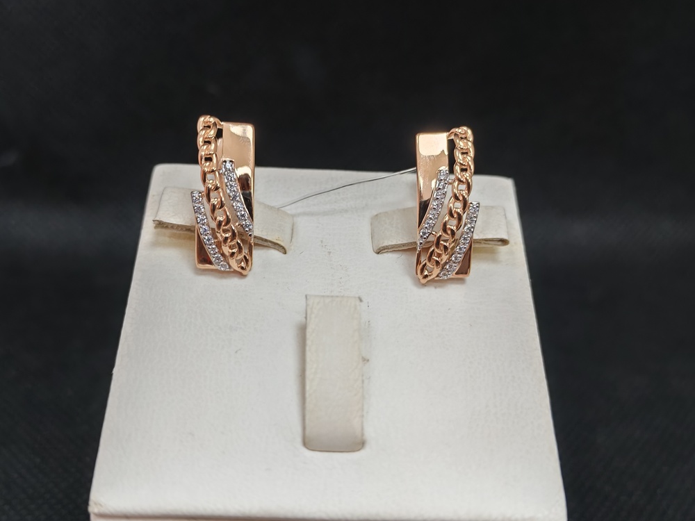 СЕРЬГИ С КАМНЯМИ (Au 585)