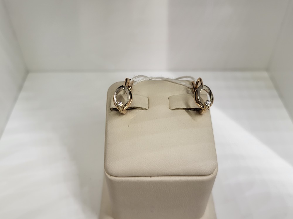 СКМ585 СЕРЬГИ С КАМНЕМ (Au 585) СКМ585 СЕРЬГИ С КАМНЕМ (Au 585)