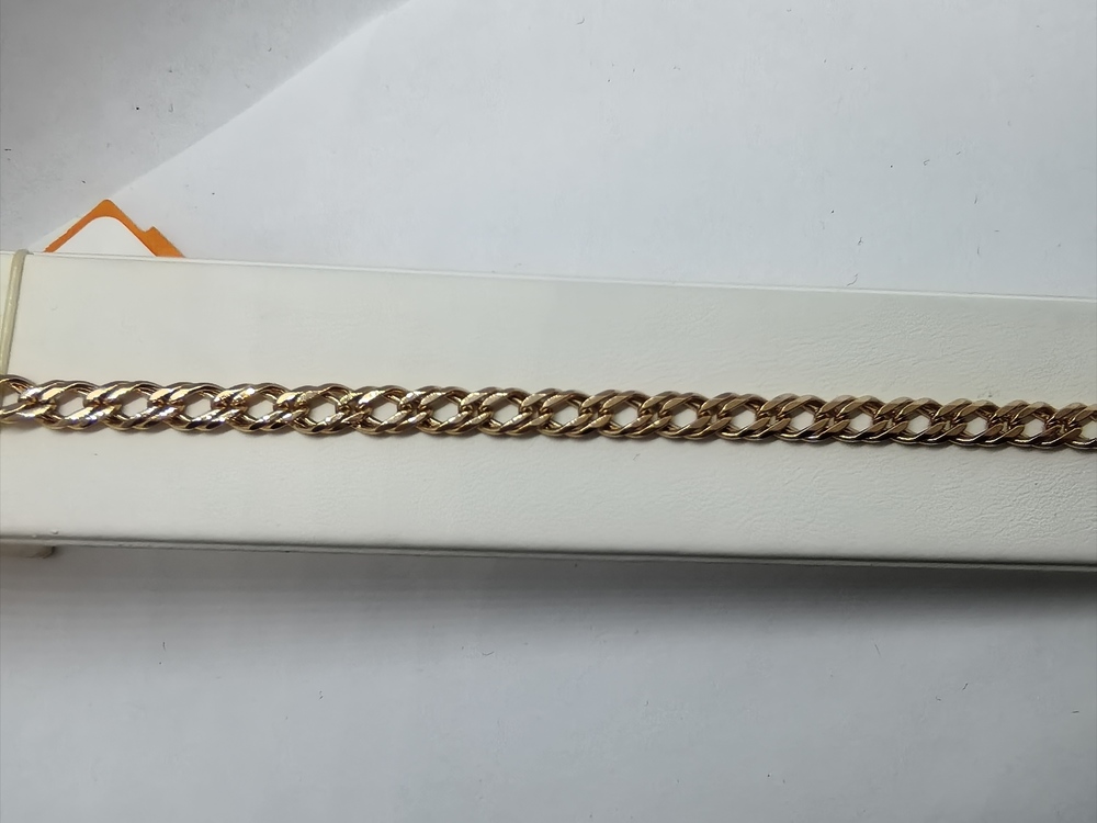 БРАСЛЕТ ПОЛНОВЕСНЫЙ Ромб двойной Au 585