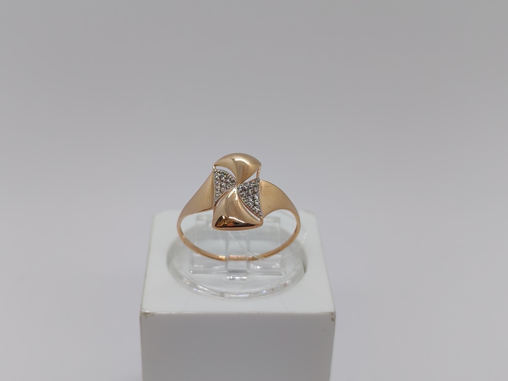 КОЛЬЦО С КАМНЯМИ (Au 585)