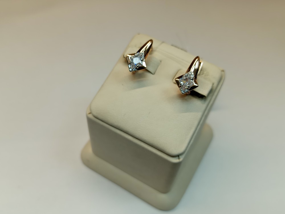 СЕРЬГИ С КАМНЯМИ (Au 585)