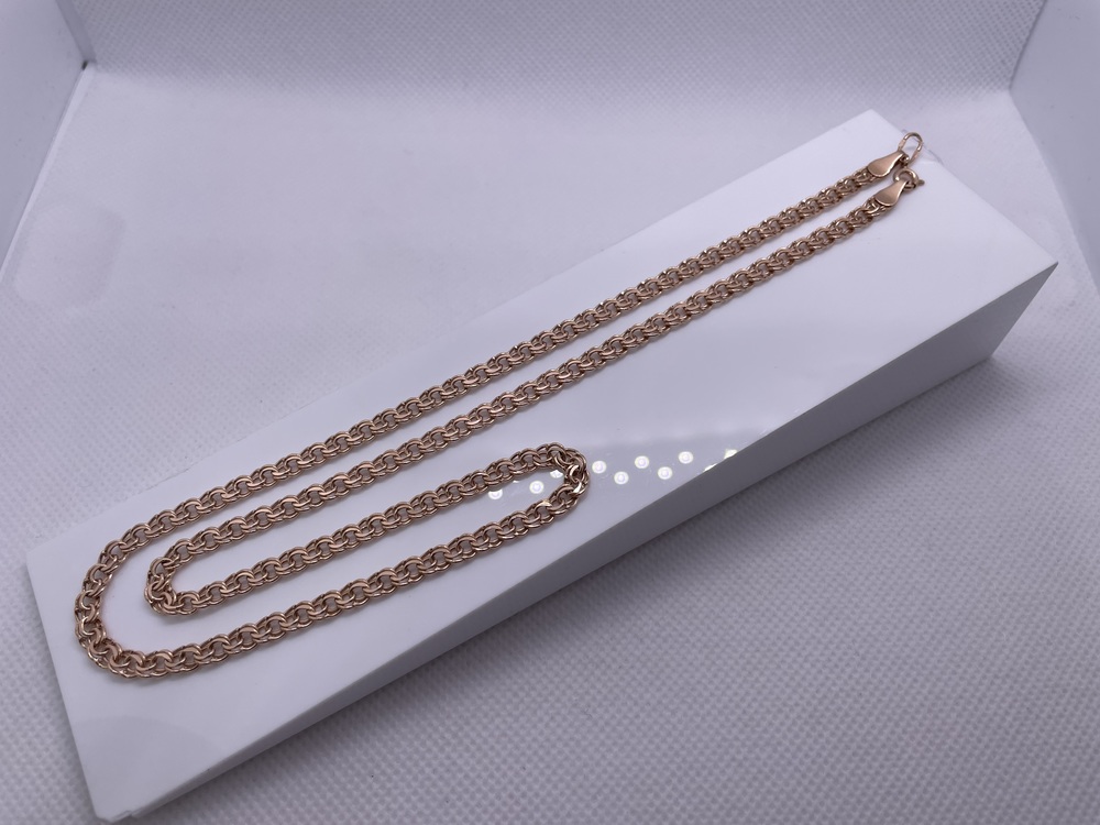 570006022 ЦЕПЬ ПУСТОТЕЛАЯ Бисмарк (Au 585)