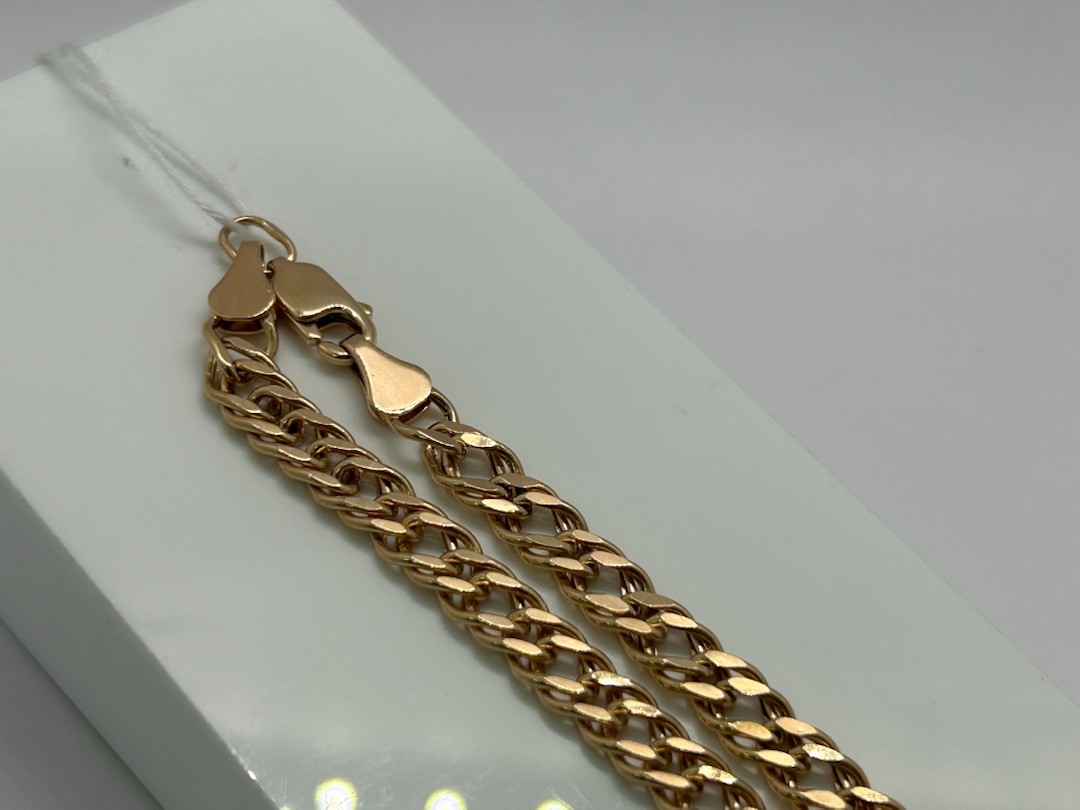 ЦПР2585 ЦЕПЬ ПУСТОТЕЛАЯ Ромб двойной (Au 585)