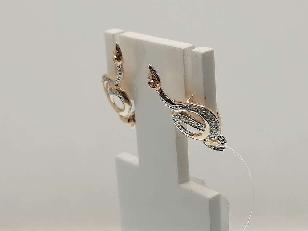 СЕРЬГИ С КАМНЯМИ (Au 585)