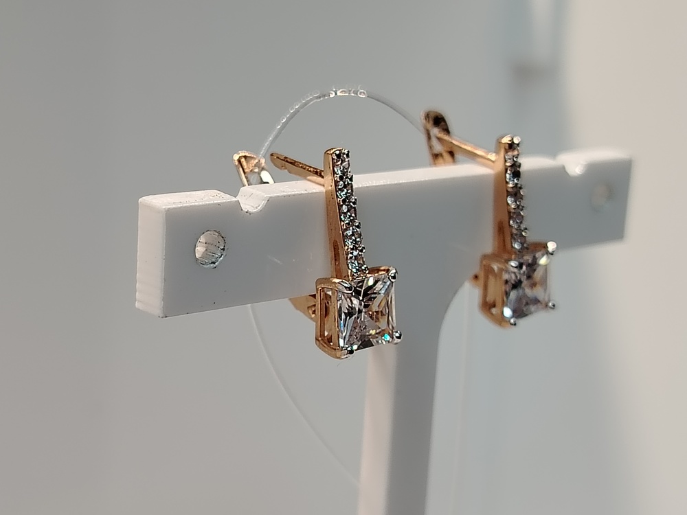 СЕРЬГИ С КАМНЯМИ (Au 585)