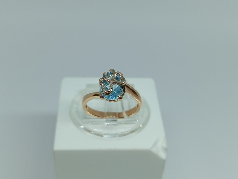 КОЛЬЦО С КАМНЯМИ (Au 585)