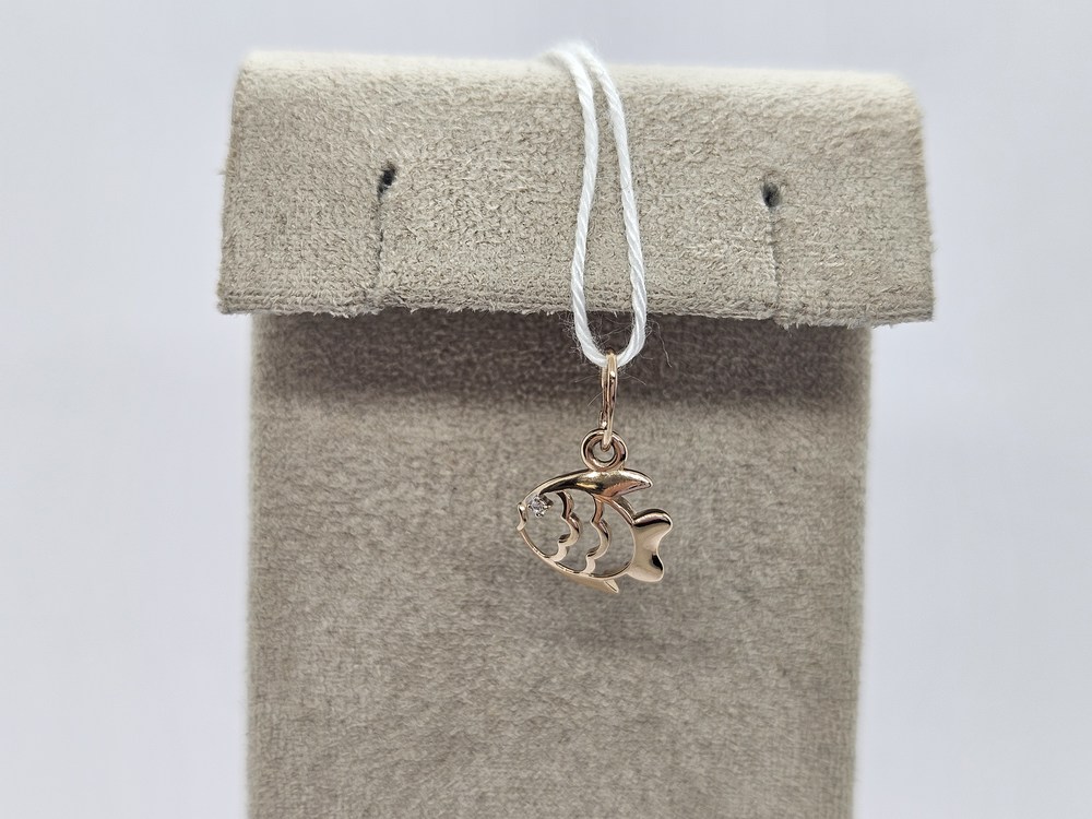 ПОДКМ585 ПОДВЕСКА С КАМНЕМ (Au 585)