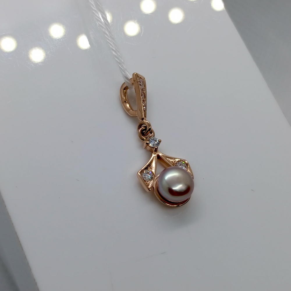 ПОДКМИ585 ПОДВЕСКА С КАМНЯМИ (Au 585)