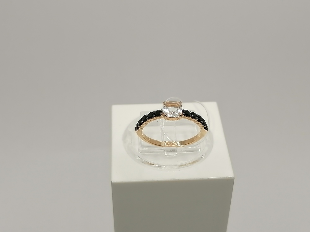 КОЛЬЦО ГОРНЫЙ ХРУСТАЛЬ (Au 585)