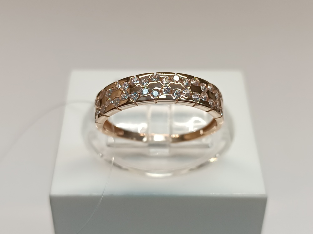 КОЛЬЦО С КАМНЯМИ (Au 585)