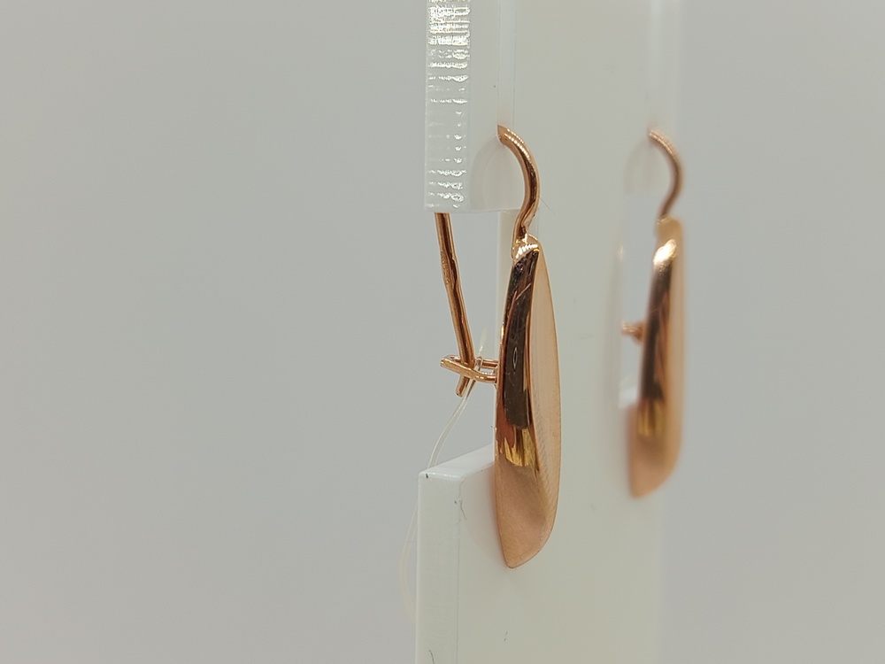 СЕРЬГИ ПЕТЕЛЬКА без камня (Au 585)