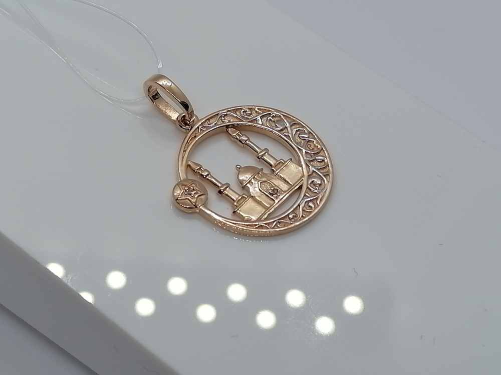 ПОДВЕСКА МЕЧЕТЬ с камнями (Au 585)