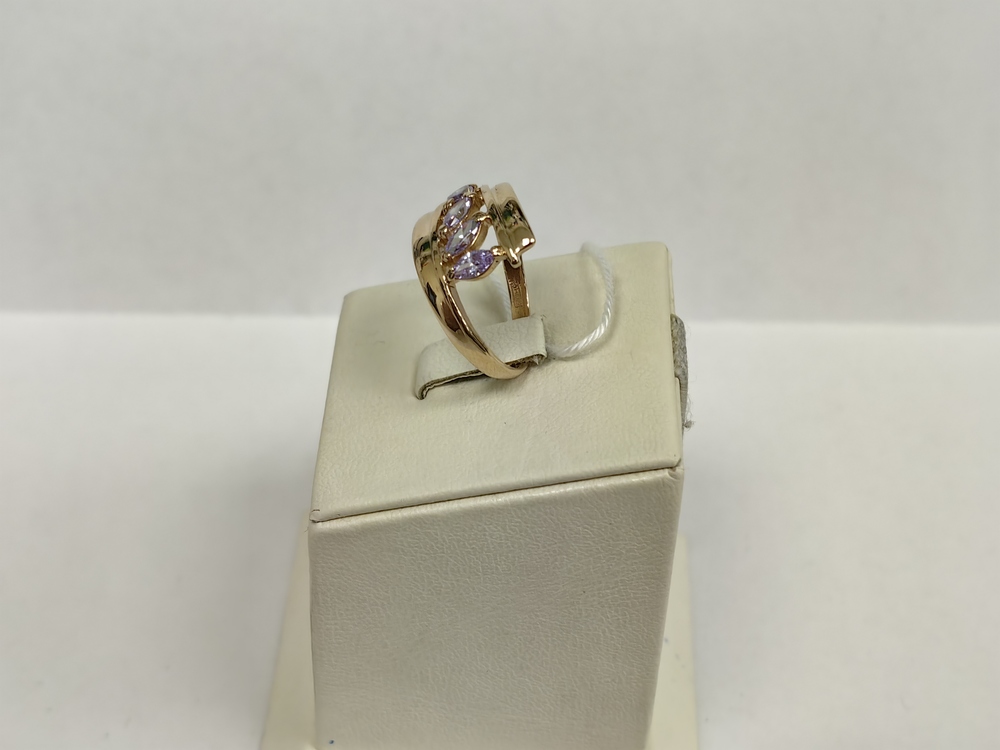 КОЛЬЦО С КАМНЯМИ (Au 585)