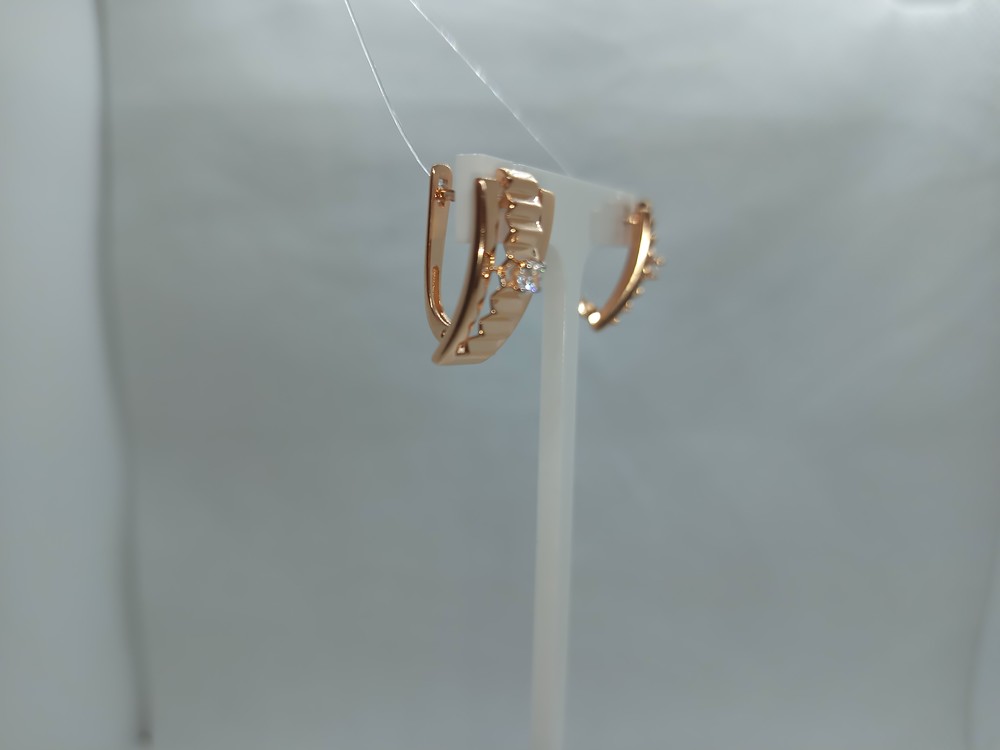 СЕРЬГИ С КАМНЕМ (Au 585)