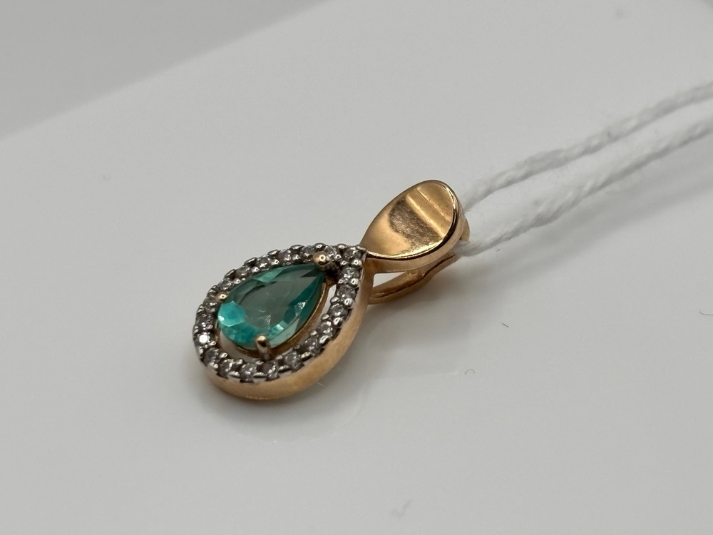 ПОДКМИ585 ПОДВЕСКА С КАМНЯМИ (Au 585)