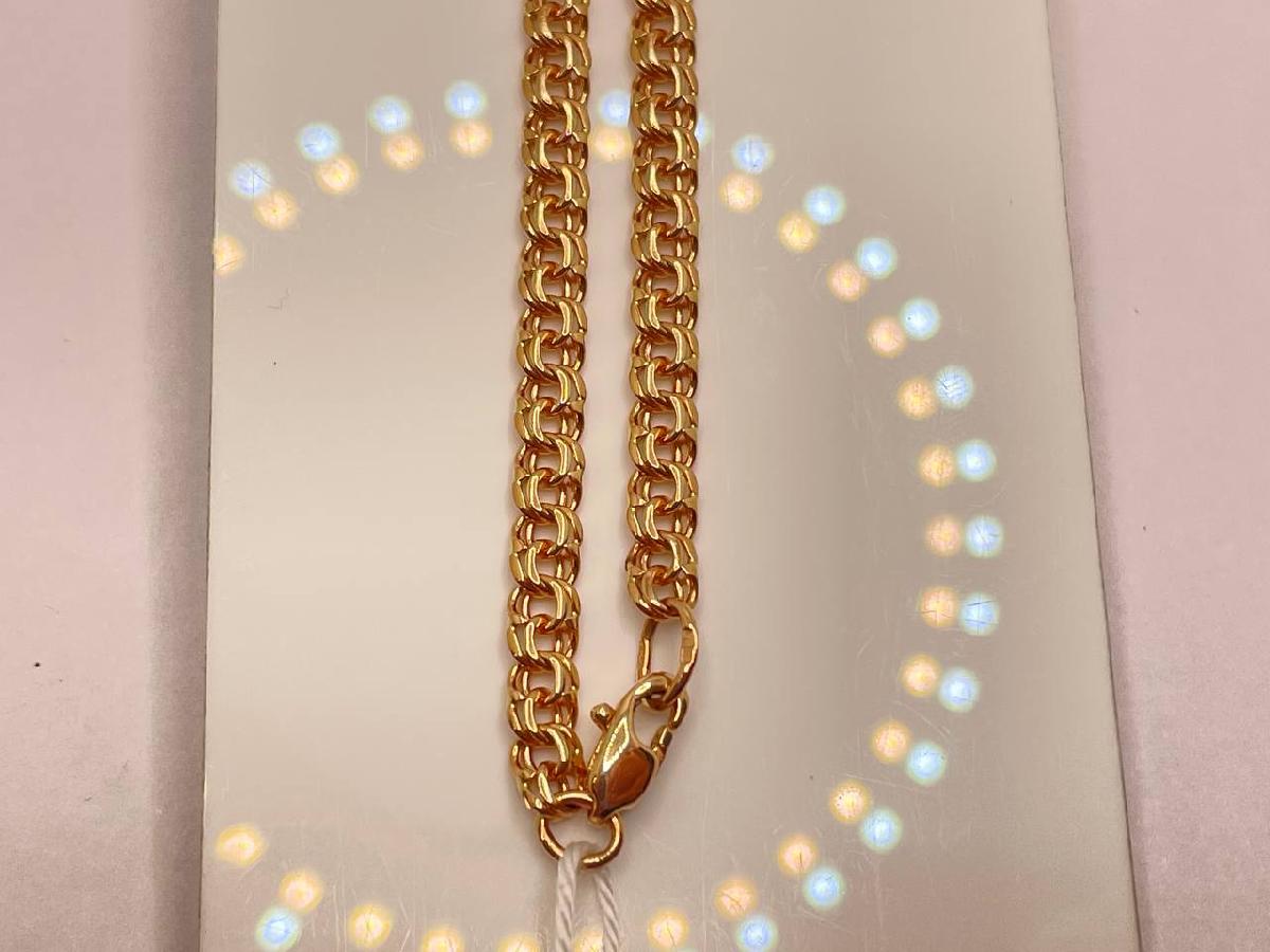 БЛБ585 БРАСЛЕТ ПОЛНОВЕСНЫЙ Бисмарк (Au 585)