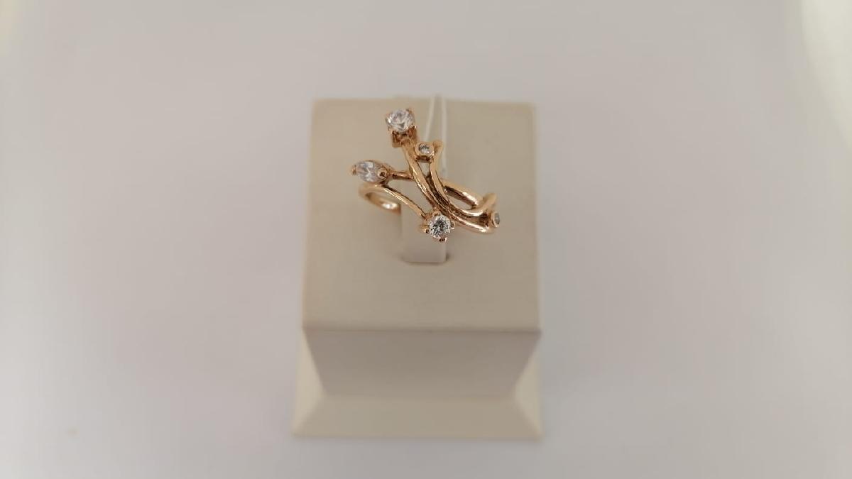 КОЛКМИ585 КОЛЬЦО С КАМНЯМИ (Au 585)