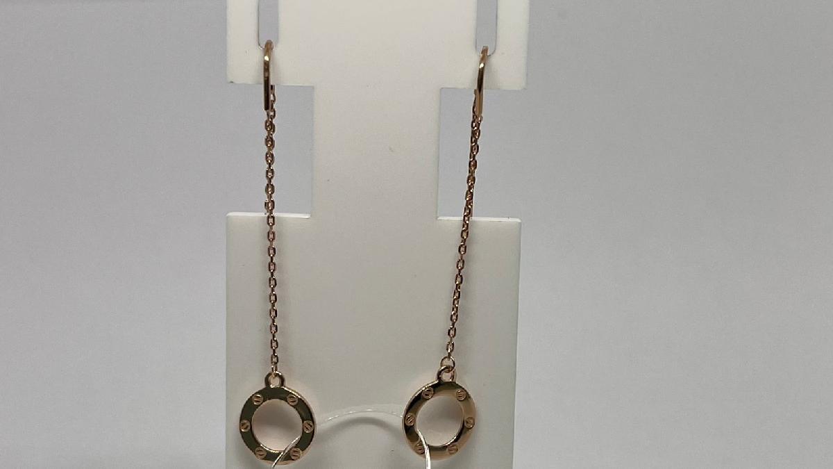 СЕРЬГИ ПРОДЕВКИ без камня (Au 585)