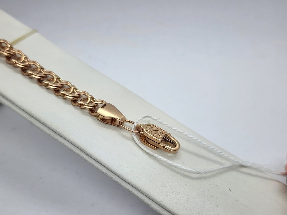 БЛБА585 БРАСЛЕТ ПОЛНОВЕСНЫЙ Бисмарк арбский (Au 585)