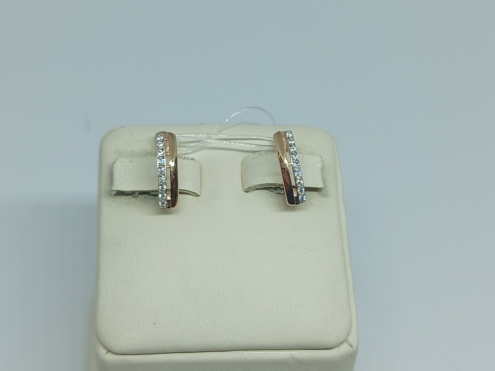 000522-1102 СЕРЬГИ С КАМНЯМИ (Au 585)