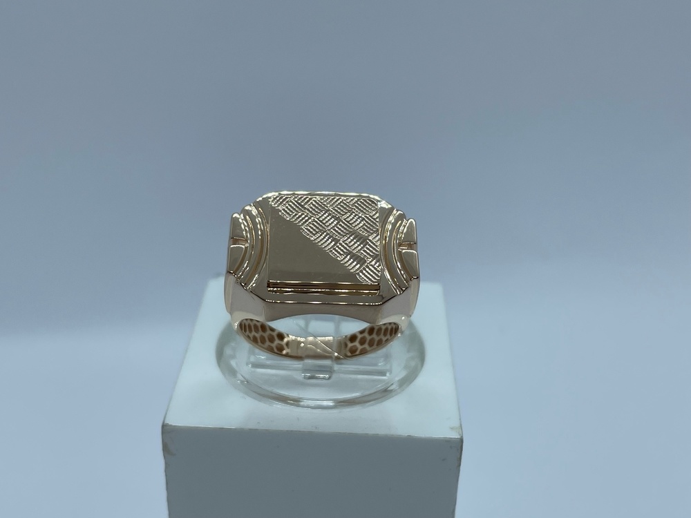 КОЛЬЦО ПЕЧАТКА без камня (Au 585)