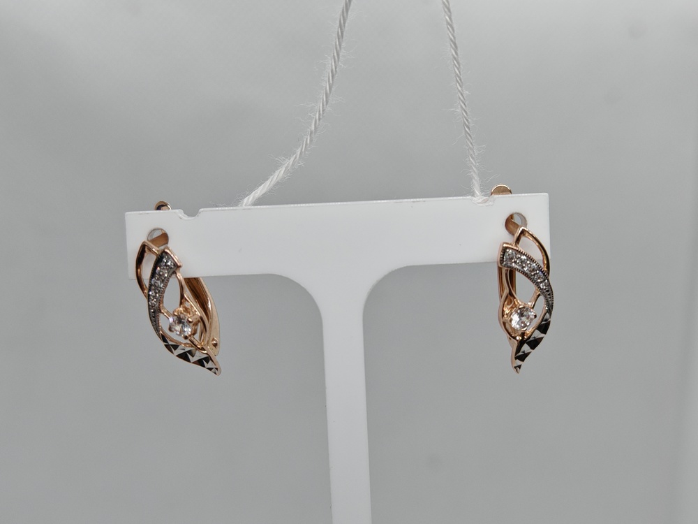 СЕРЬГИ С КАМНЯМИ (Au 585)