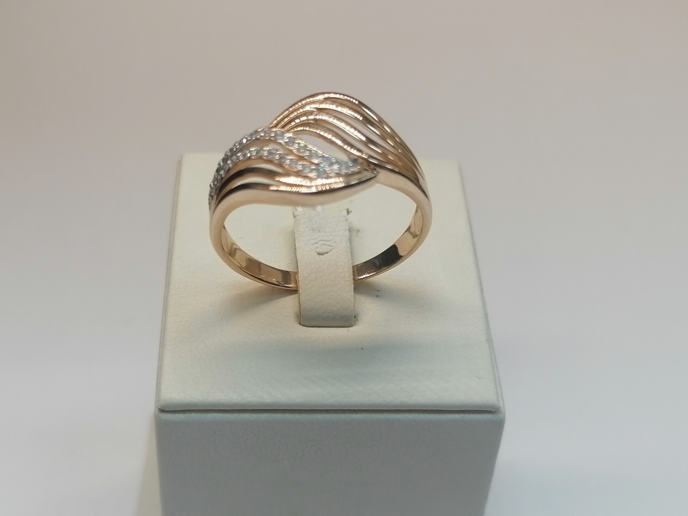 КОЛКМИ585 КОЛЬЦО С КАМНЯМИ (Au 585)
