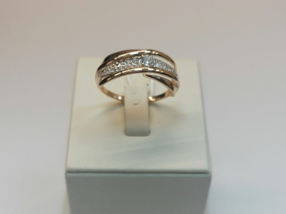 КОЛКМИ585 КОЛЬЦО С КАМНЯМИ (Au 585)