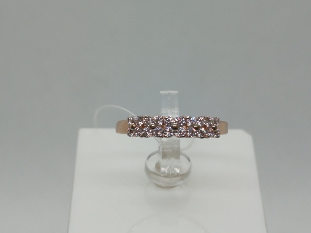 КОЛЬЦО С КАМНЯМИ (Au 585)