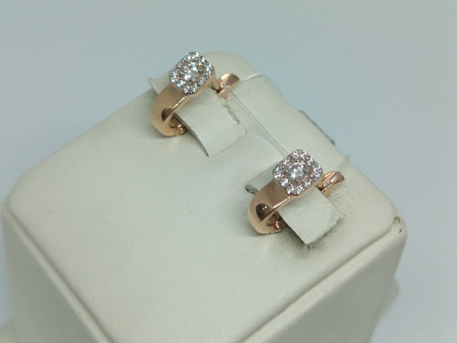 СЕРЬГИ С КАМНЯМИ (Au 585)