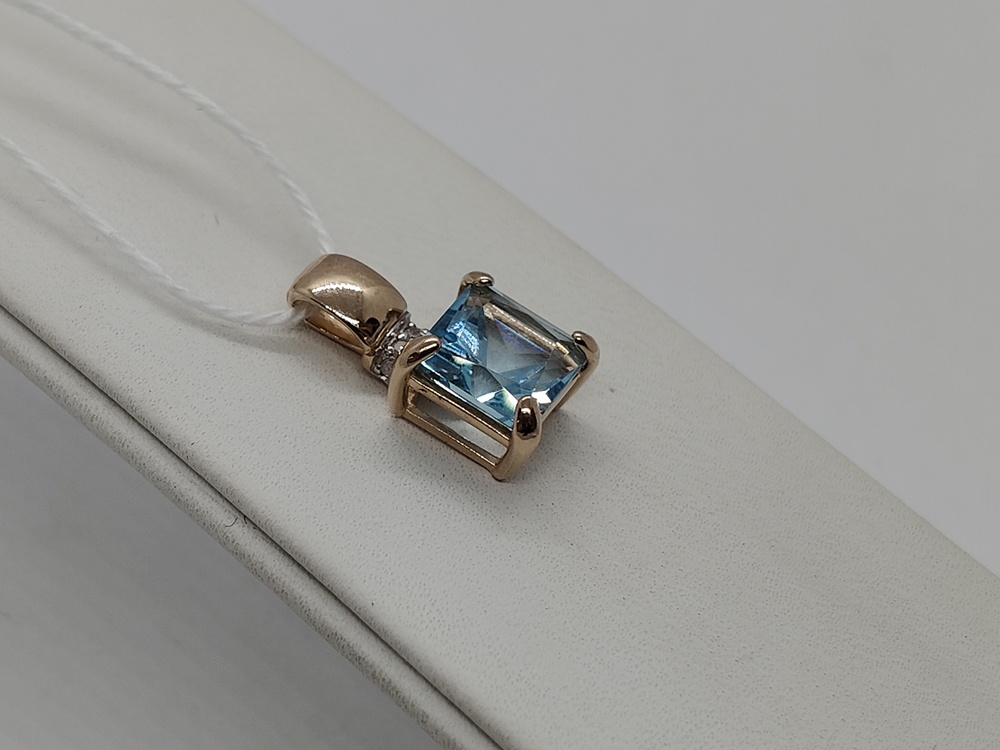 ПОДКМИ585 ПОДВЕСКА С КАМНЯМИ (Au 585)