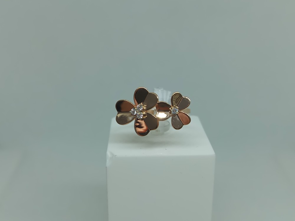 КОЛЬЦО С КАМНЯМИ (Au 585)