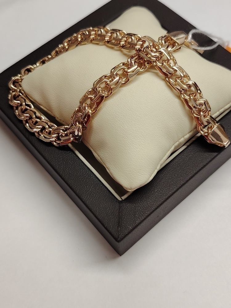 БЛБ585 БРАСЛЕТ ПОЛНОВЕСНЫЙ Бисмарк (Au 585)