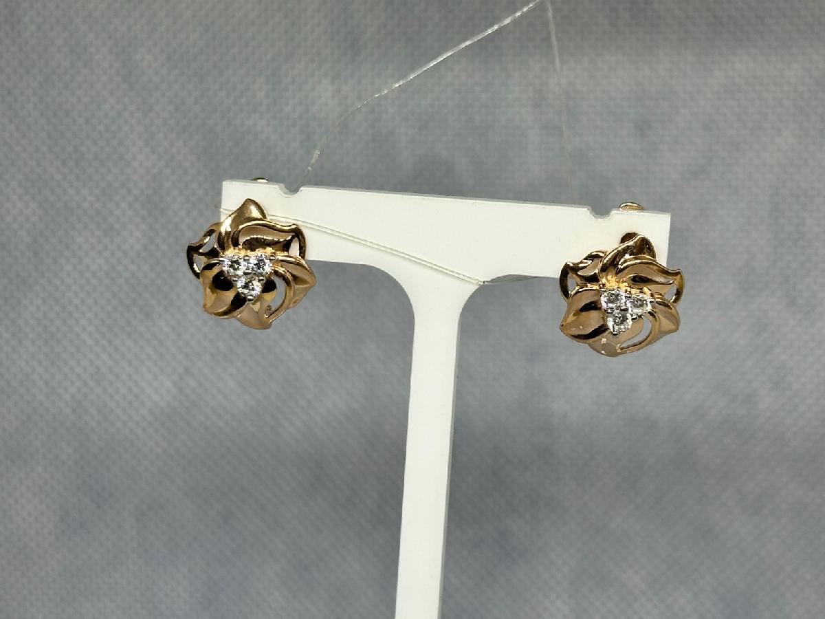 СЕРЬГИ С КАМНЯМИ (Au 585)