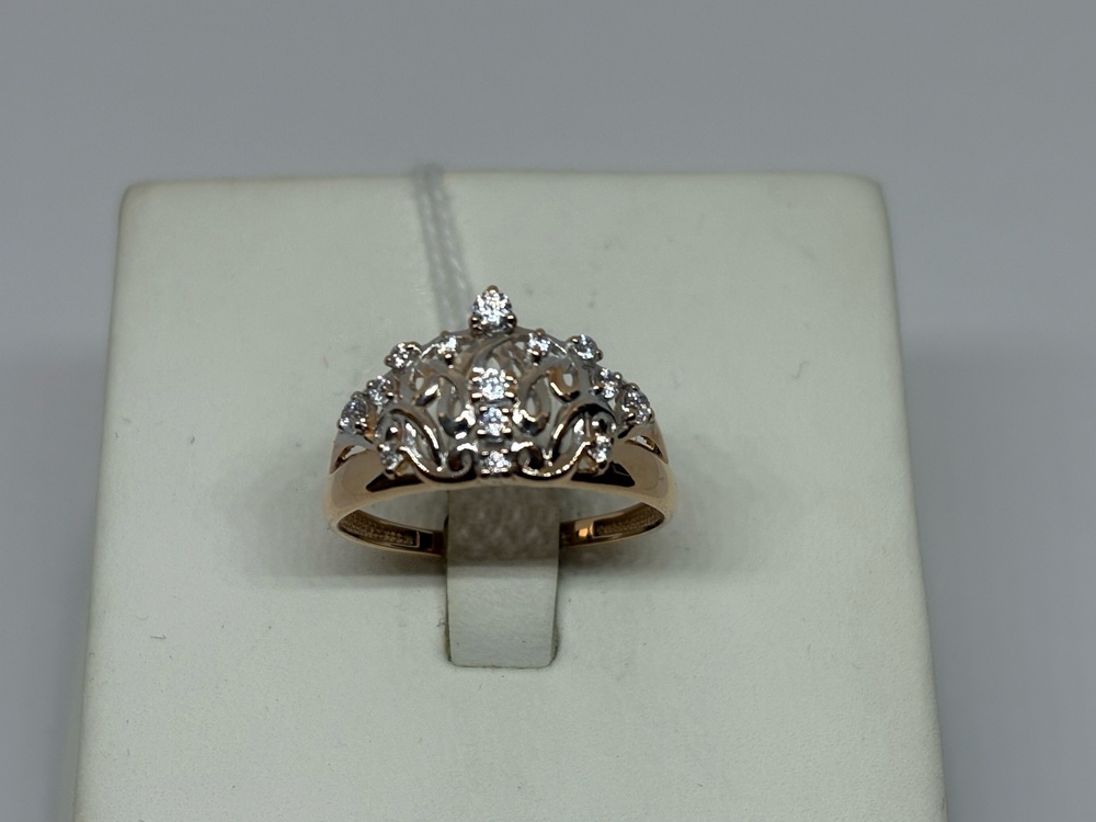 КОЛКМИ585 КОЛЬЦО С КАМНЯМИ (Au 585)