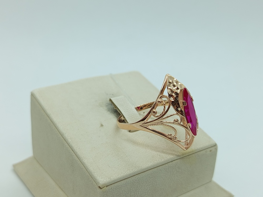 КОЛЬЦО С КАМНЕМ (Au 585)