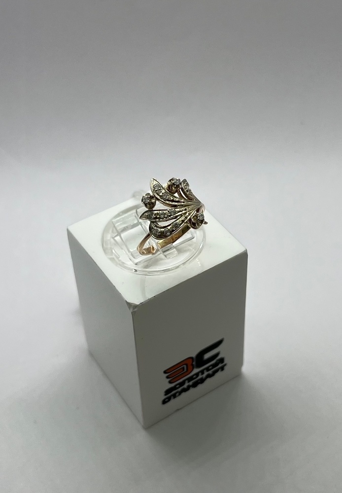 КОЛКМИ585 КОЛЬЦО С КАМНЯМИ (Au 585)