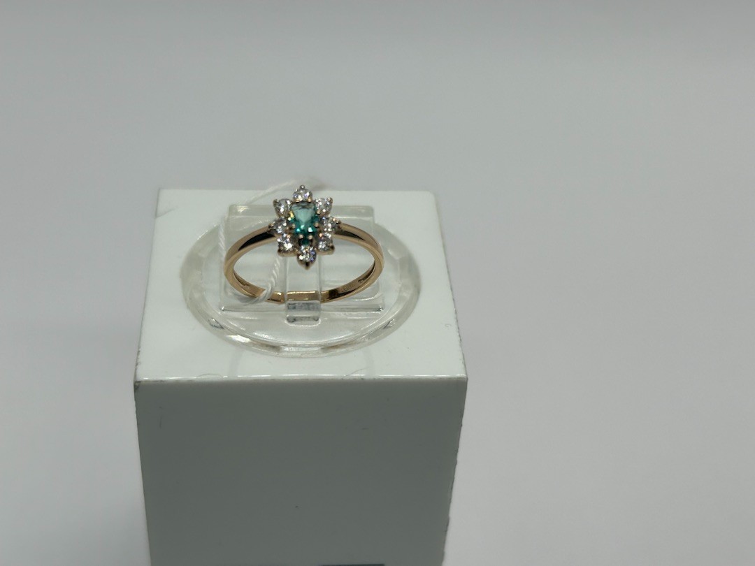 КОЛКМИ585 КОЛЬЦО С КАМНЯМИ (Au 585)