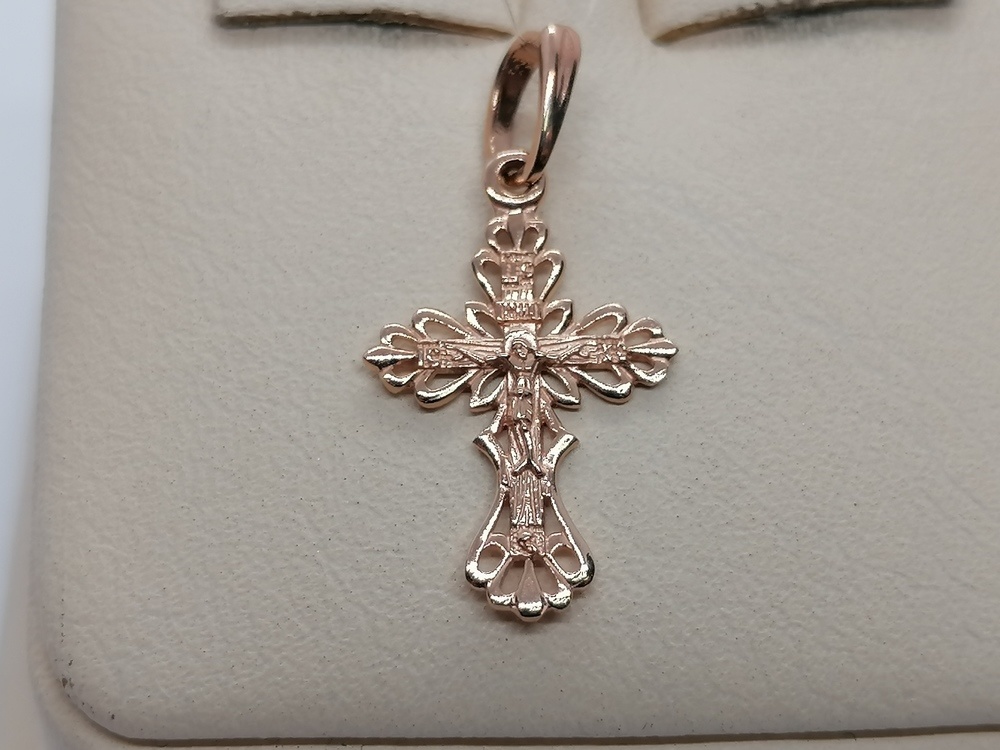 810-00075-10-00-00-00 ПОДВЕСКА КРЕСТ без камня (Au 585)