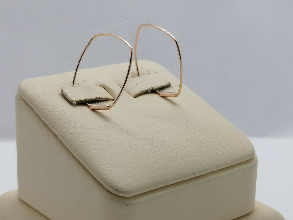 СЕРЬГИ БЕЗ КАМНЯ (Au 585)