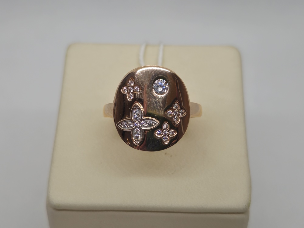 КОЛКМИ585 КОЛЬЦО С КАМНЯМИ (Au 585)